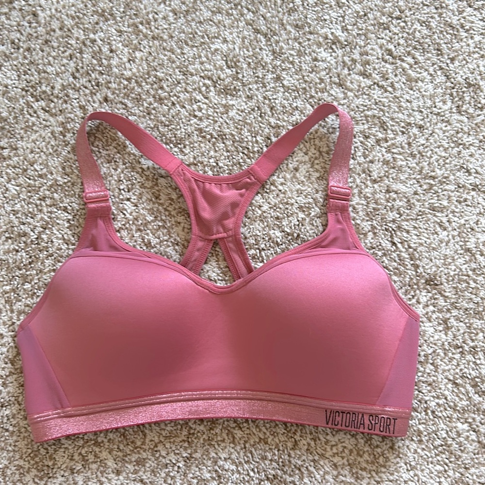 Pink Sparkle Sports Bra